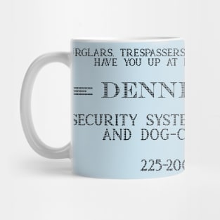 Dennis' Business Card (BW) Mug